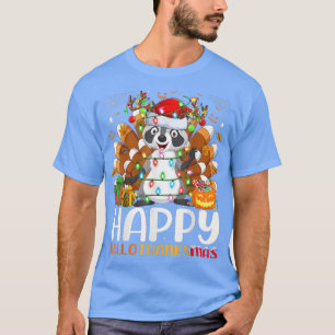 Raccoon Lover Halloween Christmas Happy Hallothank T-Shirt