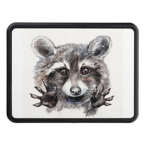 Raccoon Lover Lovely Baby Raccoon Hitch Cover