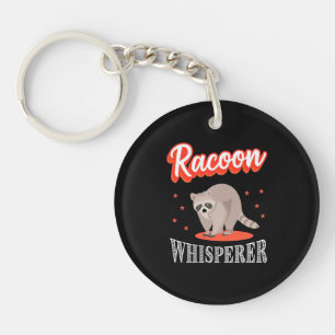Raccoon Lover Raccoon Whisperer Keychain