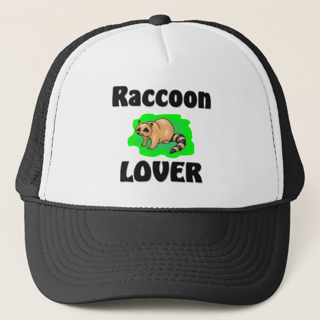 Raccoon Lover Trucker Hat (Front)