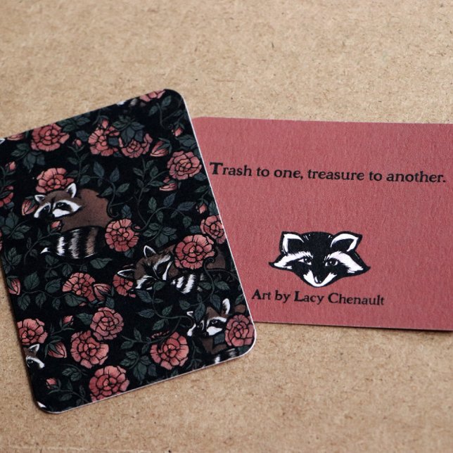 Raccoon lovers cute raccoons art one persons trash note card (Creator Uploaded)