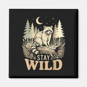 Raccoon nature lover stay wild woodland wildlife magnet