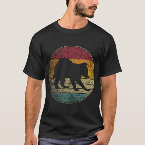Raccoon Nature Wildlife Vintage Retro Style Distre T_Shirt