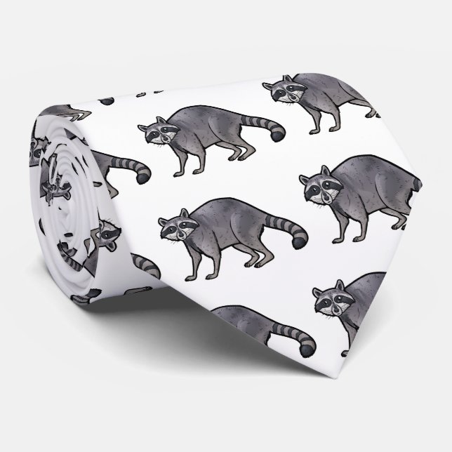 Raccoon Neck Tie (Rolled)