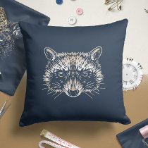 Raccoon | Nursery Throw Pillow
