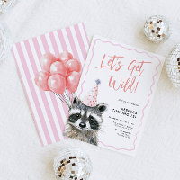 Raccoon Party Hat Let's Get Wild Birthday