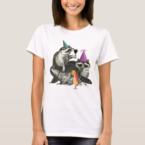 Raccoon Party T_Shirt