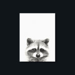 Raccoon Pencil Drawing Canvas Print<br><div class="desc">Raccoon Pencil Drawing by Victoria Borges</div>