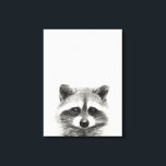 Raccoon Pencil Drawing Canvas Print<br><div class="desc">Raccoon Pencil Drawing by Victoria Borges</div>