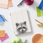 Raccoon Pencil Drawing iPad Pro Cover<br><div class="desc">Raccoon Pencil Drawing by Victoria Borges</div>