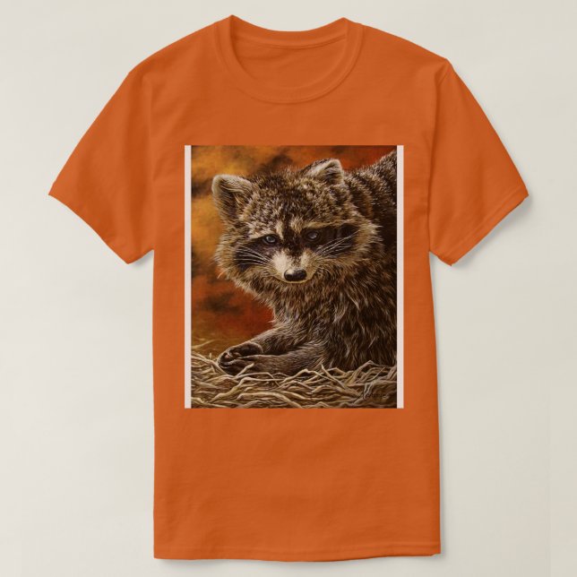 Raccoon Photobomb T-Shirt (Design Front)