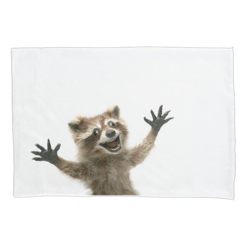Raccoon pillow case
