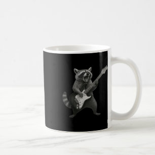 Raccoon Playing Guitar Rock And Roll Guitarist Rac Coffee Mug
