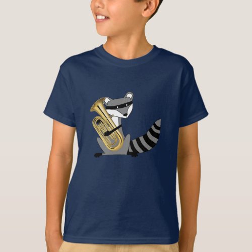 Raccoon Playing the Euphonium T_Shirt