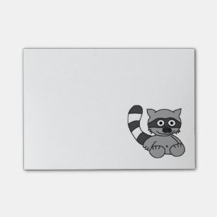 Cozy Raccoon Sticky Note – owloart