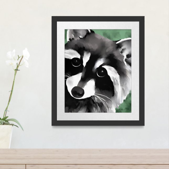 Raccoon Poster Art Print (Entryway)