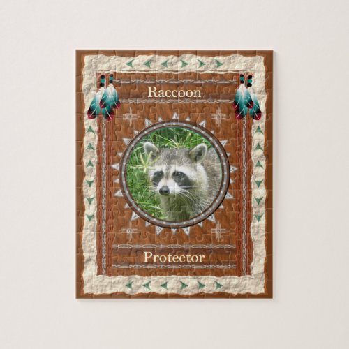 Raccoon  _Protector_  Jigsaw Puzzle w Gift Box