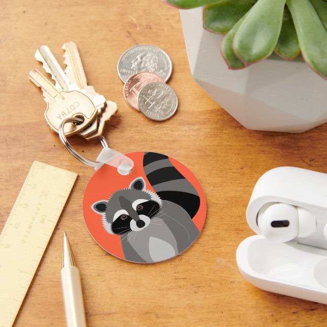 Raccoon Rascal Keychain (Desk)