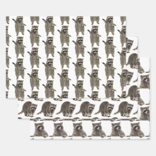 Raccoon Realm: Whimsical Woodland Gift Wrap 