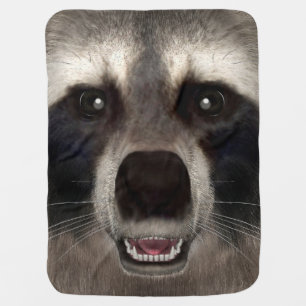 Raccoon Receiving Blanket