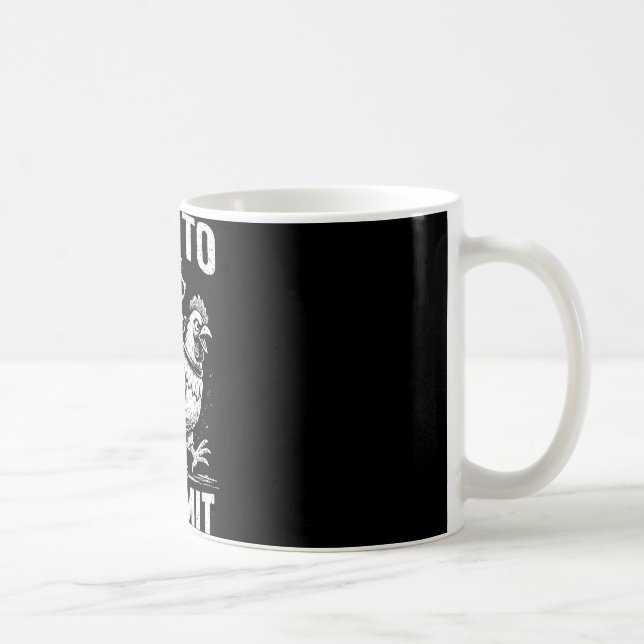 Raccoon Riding Chicken Off To Commit Software Deve Coffee Mug (Right)