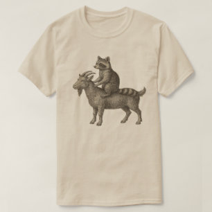 Raccoon Riding Goat Funny Shirt – Chaos Meme Anima