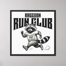 Raccoon Run Club Marathon Retro Trash Panda