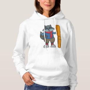Raccoon Skier Ski Hoodie