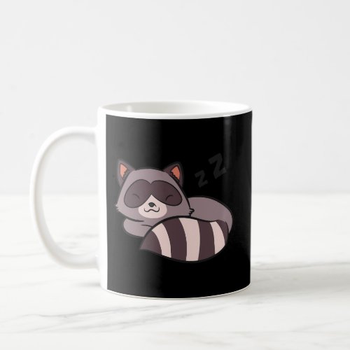 Raccoon Sleeping Lazy Pajama Raccoon Coffee Mug