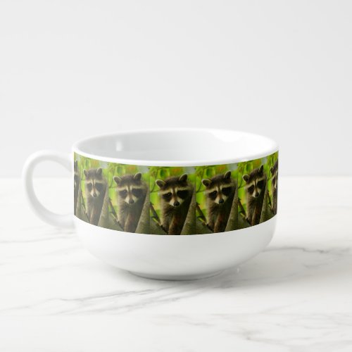 raccoon soup mug