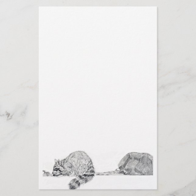 Raccoon Stationery (Front)