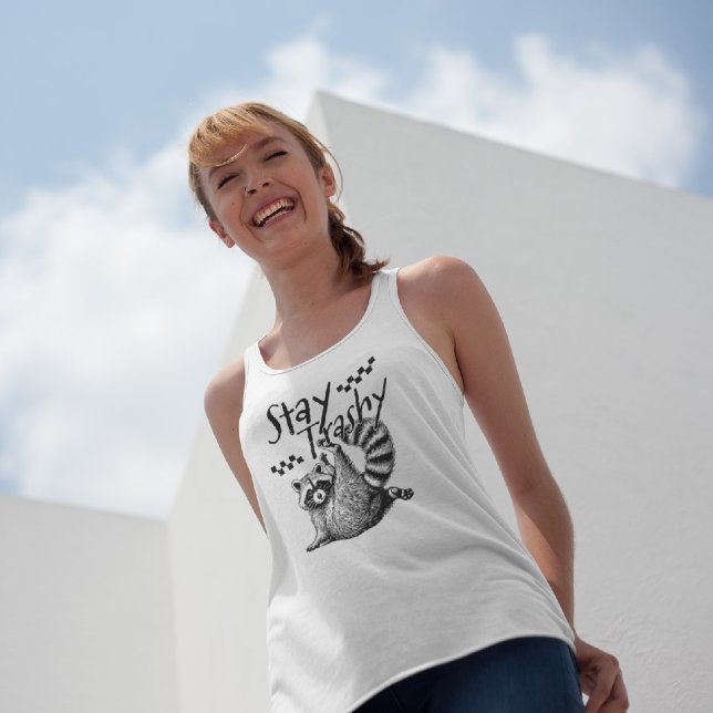 Raccoon Stay Trashy  Tank Top (Creator Uploaded)