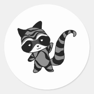 3,000+ Raccoon Stickers and Raccoon Sticker Designs | Zazzle