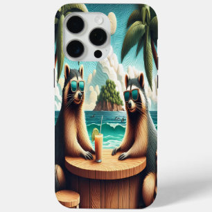 Raccoon Tea Party iPhone 15 Pro Max Case