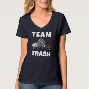 Raccoon Team Cute Trash Panda Ringtail Lover T-Shirt