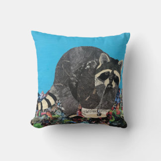 Raccoon Throw Pillow