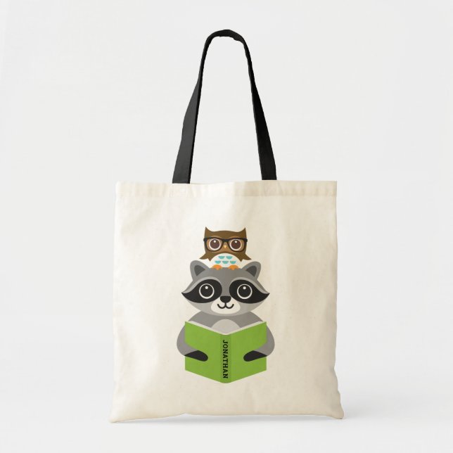 Raccoon Tote Bags (Front)