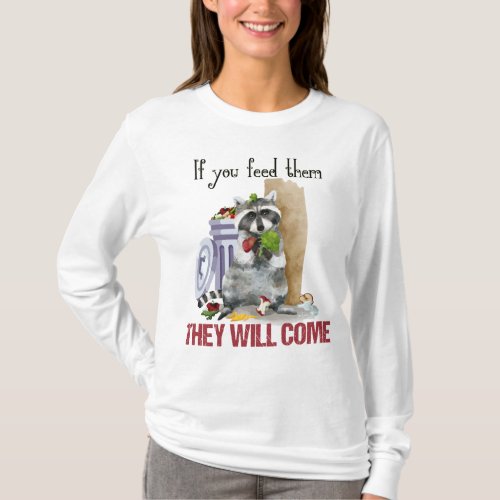 Raccoon Trash Bandit Womens Long Sleeve T_Shirt