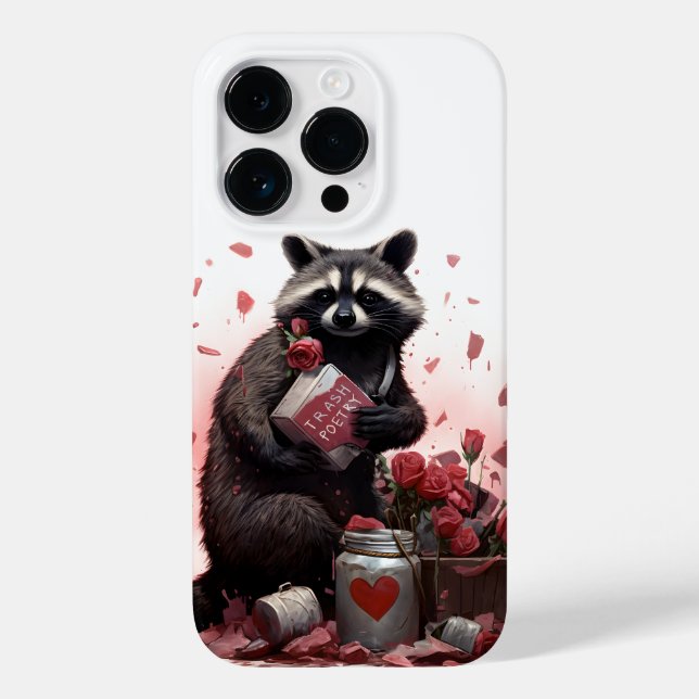Raccoon trash poetry Valentines day Case-Mate iPhone Case (Back)