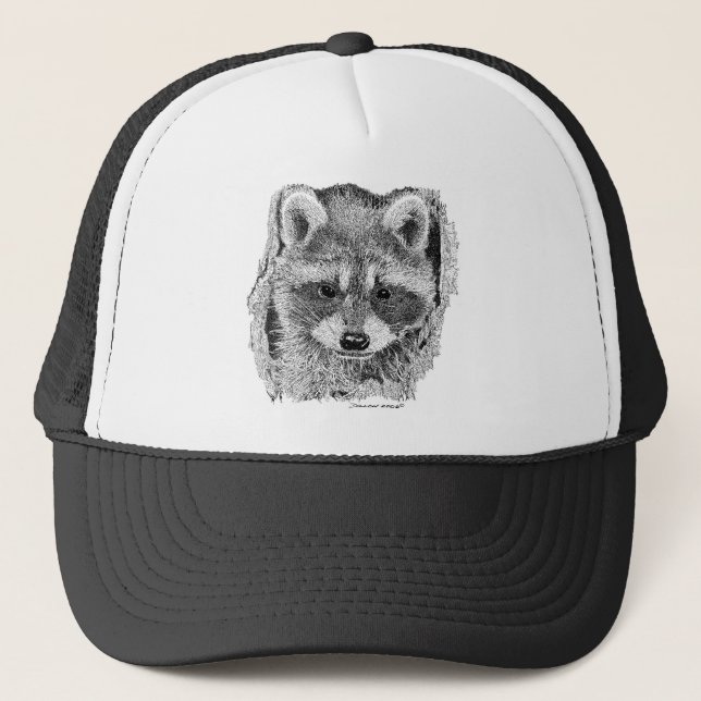 Raccoon Trucker Hat (Front)