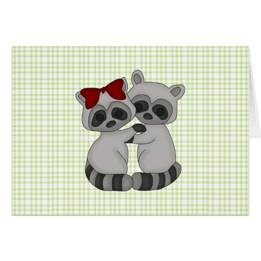Raccoon Twins Cards (Front Horizontal)