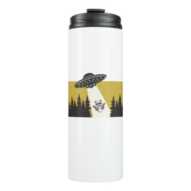 Raccoon UFO Thermal Tumbler (Front)
