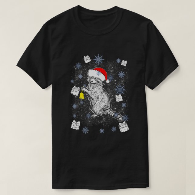 Raccoon Ugly Christmas Sweater Winter Gift (Design Front)