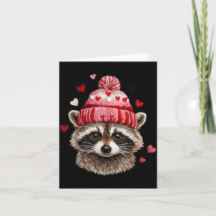 Raccoon Valentines Day Funny Feral Raccoon Love He Card