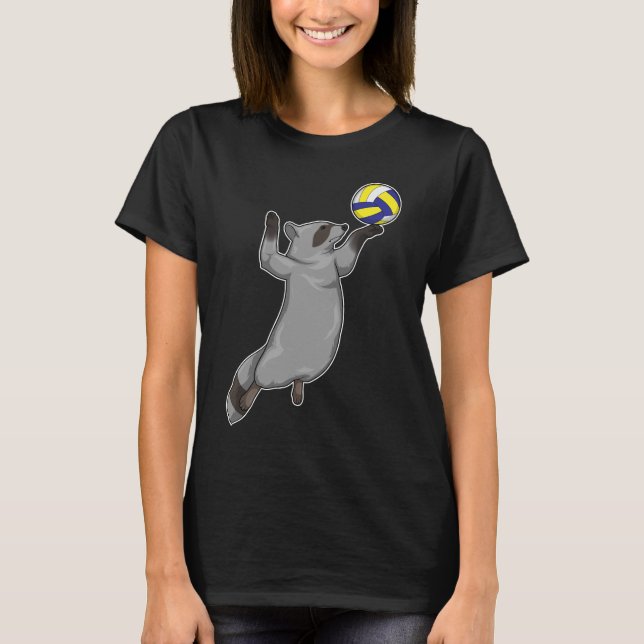 Raccoon Volleyball T-Shirt (Front)