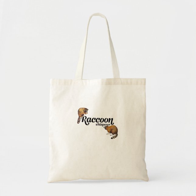 Raccoon Whisperer Cute Raccoon Lover Racoon Gift Tote Bag (Front)