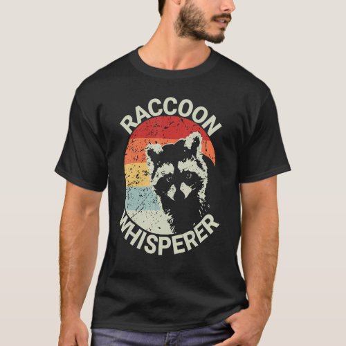 Raccoon Whisperer Vintage Raccoon Feeder Raccoons T_Shirt