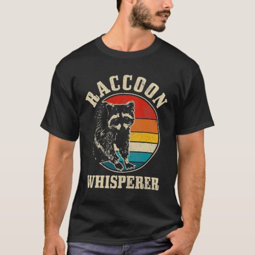 Raccoon Whisperer Vintage Retro Racoon Street Cat  T_Shirt