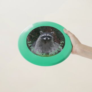 Raccoon Wildlife Photo Forest Conservation Wham-O Frisbee