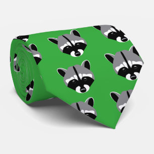 Raccoon with Sad Eyes Tie